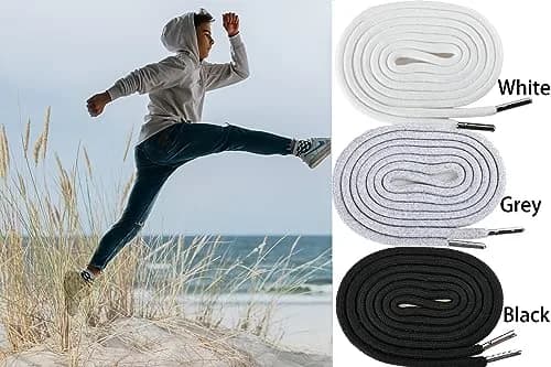 Anjpuy 4 Pieces 53 Inches Drawstring Cords Replacement Drawstrings with Easy Threader for Sweatpants Shorts Pants Hoodies (Grey) | Durable Polyester Cotton thumbnail 8