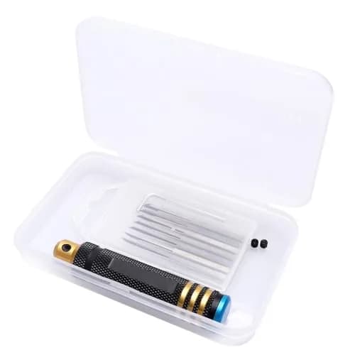FriHobby 7-in-1 Scribe Tool Panel Line Scriber Blades 0.1-2.0mm | Precise, Ergonomic, for Gundam & Model Kits thumbnail 7