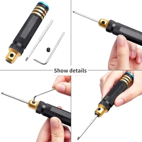FriHobby 7-in-1 Scribe Tool Panel Line Scriber Blades 0.1-2.0mm | Precise, Ergonomic, for Gundam & Model Kits thumbnail 2