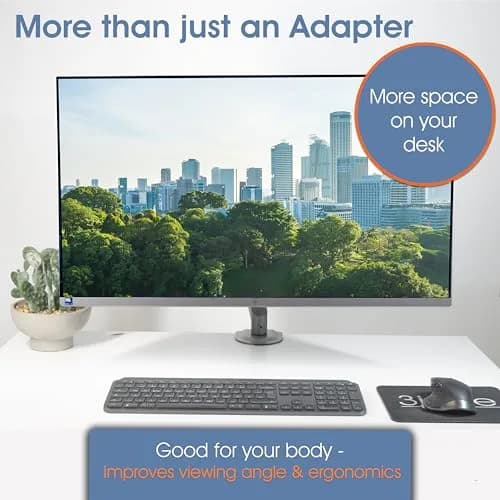 3IDEE VESA Mount Adapter for HP Monitors (M22f-M32f) 75x75mm | Converts Non-VESA to VESA Mount thumbnail 7