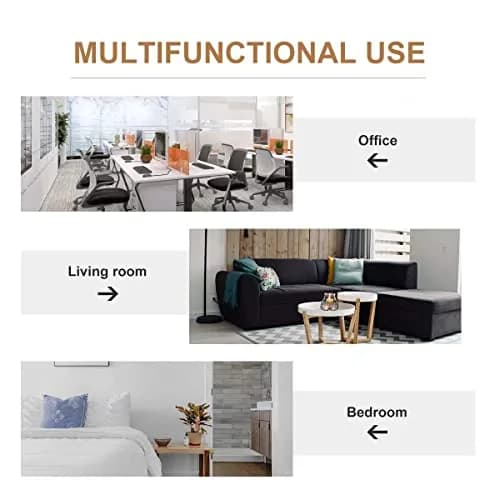 JVVMNJLK 4 Panel Folding Room Divider 136" W x 71.3" H Beige | Portable Privacy Screen for Indoor Use thumbnail 7