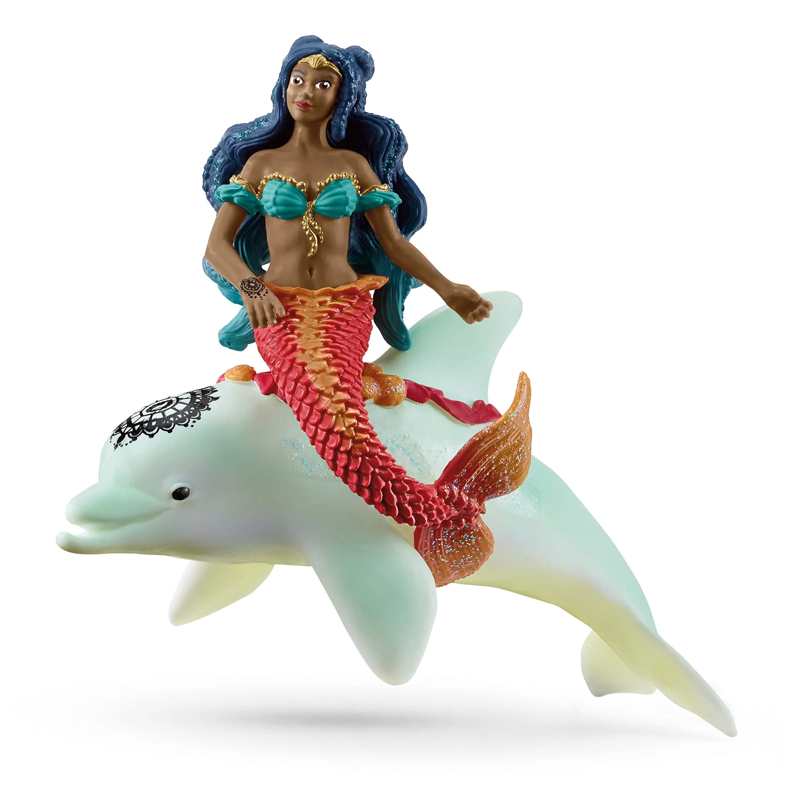 Schleich Bayala - 2PC Isabelle the Mermaid and Dolphin Playset - Fantasy Fairy Toys for Kids Ages 5+ | Magical Sea Creatures - main product image