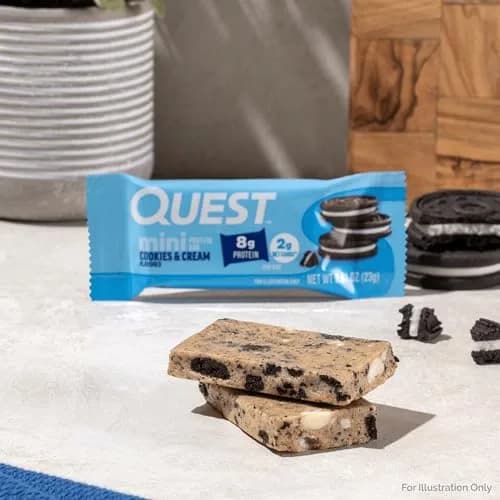 Quest Cookies & Cream Protein Bars 14 Count | 8g Protein, 1g Sugar, Gluten Free thumbnail 5