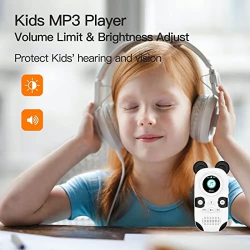 RUIZU Cute Panda MP3 Player for Kids 64GB | Bluetooth 5.3, Built-in Speaker, Expandable to 128GB thumbnail 2