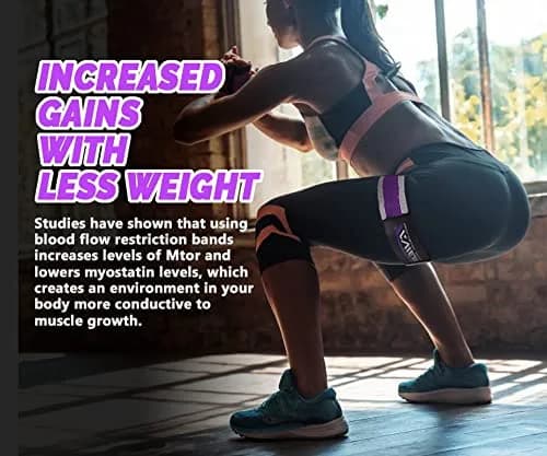 TAVIEW Occlusion Bands for Women Glutes & Hip Building | Blood Flow Restriction Bands for Muscle Growth thumbnail 4