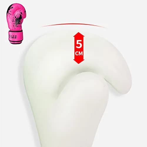 Grosee Pink 8 oz Boxing Glove | Youth Training Sparring Gear for Ages 6-15 thumbnail 5
