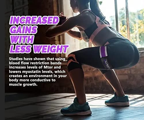 TAVIEW Occlusion Bands for Women Glutes & Hip Building | Blood Flow Restriction Bands for Muscle Growth thumbnail 5