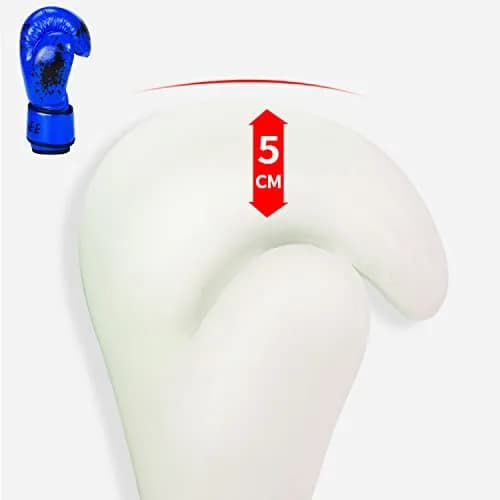 Grosee Kids Boxing Glove 6oz 8oz | Youth Training Sparring Gloves for Punching Bag & Kickboxing (Blue, 6 oz (45-80 lbs)) thumbnail 5