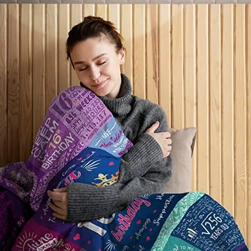 Wisegem Sweet 16 Blanket 60" x 50" | Perfect Gift for 16th Birthday Girl thumbnail 2