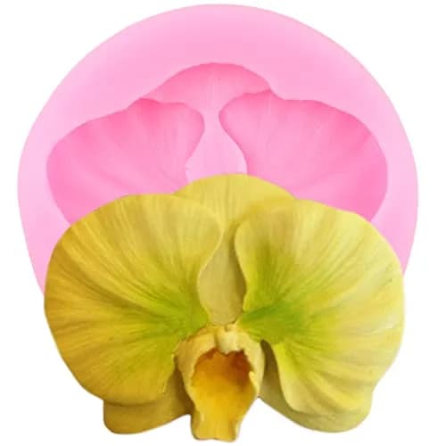 ZiXiang Flower Silicone Molds Set of 4 | Food Grade Plumeria Orchid Fondant Molds for Cake Decorating thumbnail 7