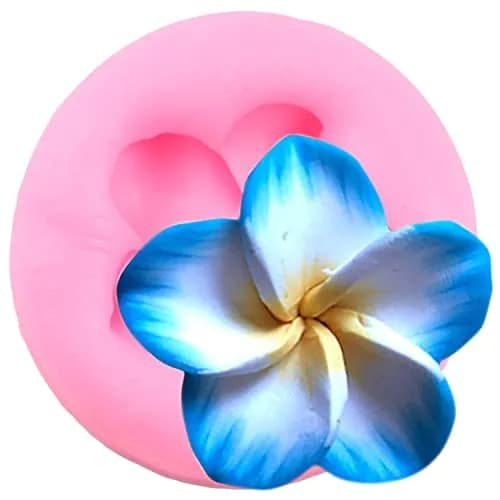 ZiXiang Flower Silicone Molds Set of 4 | Food Grade Plumeria Orchid Fondant Molds for Cake Decorating thumbnail 8