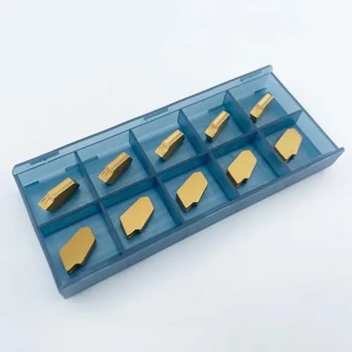 CDBP GTN-3 (SP300) Carbide Inserts 3.0mm | CNC Steel Grooving Parting Tool Yellow Coating thumbnail 5