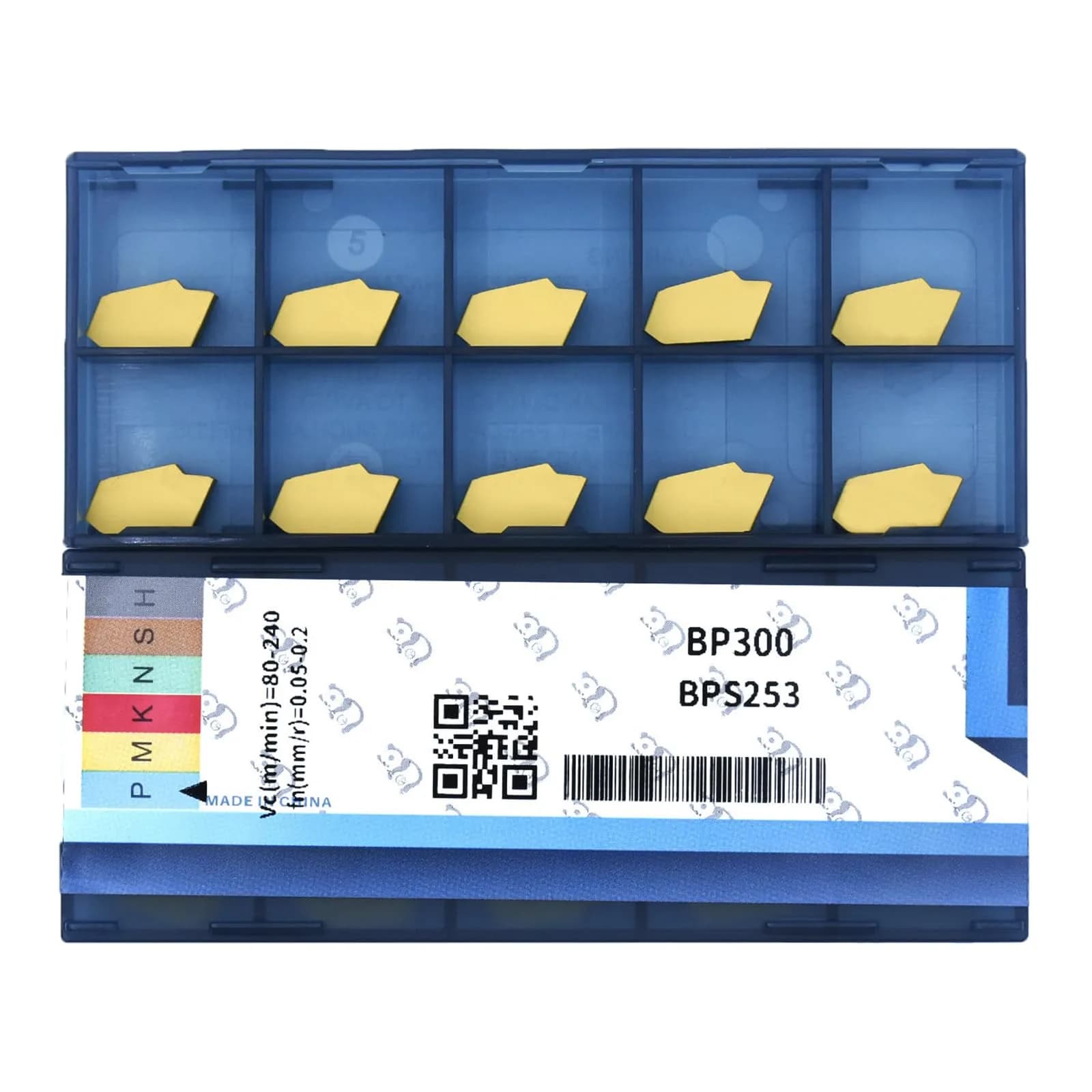 CDBP GTN-3 (SP300) Carbide Inserts 3.0mm | CNC Steel Grooving Parting Tool Yellow Coating - main product image