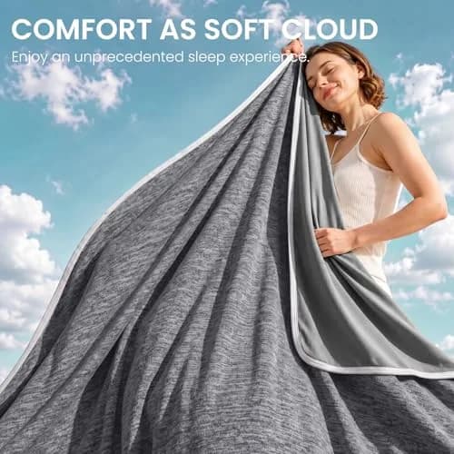Topcee Cooling Blanket King Size 228.6x274.3 cm (90"x108") | Breathable Fabric for Hot Sleepers thumbnail 6
