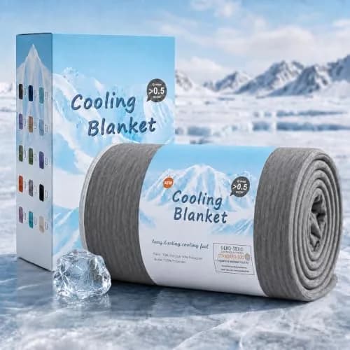 Topcee Cooling Blanket King Size 228.6x274.3 cm (90"x108") | Breathable Fabric for Hot Sleepers thumbnail 1