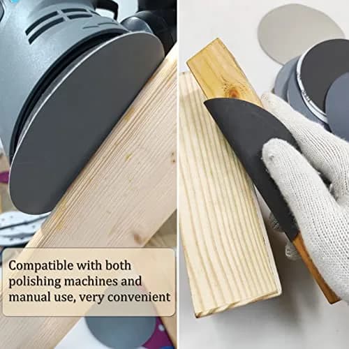 Aewio 5 inch No Hole Sanding Discs 125mm (5 inch) | 40PCS Grit #120-#3000 Wet Dry Sandpaper for Random Orbital Sanders thumbnail 5