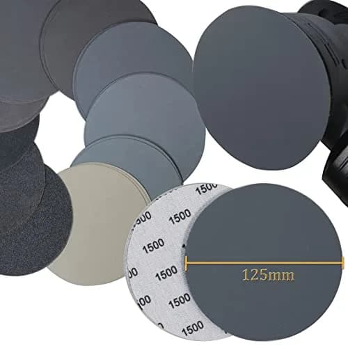 Aewio 5 inch No Hole Sanding Discs 125mm (5 inch) | 40PCS Grit #120-#3000 Wet Dry Sandpaper for Random Orbital Sanders thumbnail 3