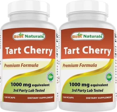 Best Naturals Tart Cherry Extract 1000 mg 240 Capsules | Antioxidant & Anti-inflammatory Support thumbnail 1