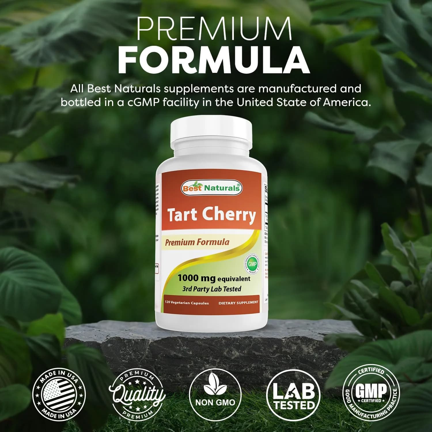 Best Naturals Tart Cherry Extract 1000 mg 240 Capsules | Antioxidant & Anti-inflammatory Support - view 5