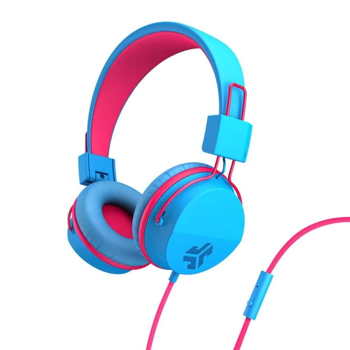 JLab JBuddies Studio Wired Kid Headphones, Cotton Candy, 13 Hours Playtime | Safe Listening for Ages 6+