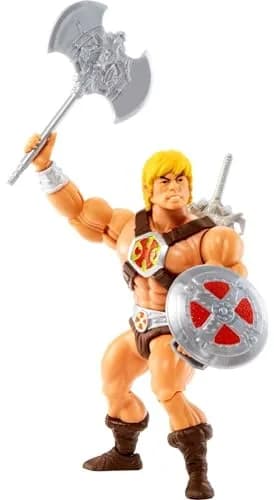 Masters of the Universe Origins He-Man Action Figure 14cm (5.5 Inch) | 16 Moveable Joints for Dynamic Posing thumbnail 4