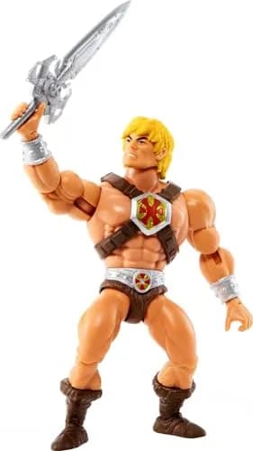 Masters of the Universe Origins He-Man Action Figure 14cm (5.5 Inch) | 16 Moveable Joints for Dynamic Posing thumbnail 5