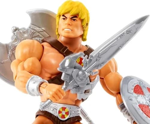 Masters of the Universe Origins He-Man Action Figure 14cm (5.5 Inch) | 16 Moveable Joints for Dynamic Posing thumbnail 3