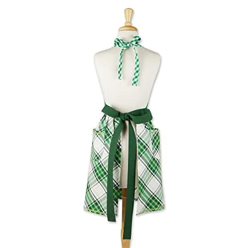 DII Celebrate St. Patrick's Day Kitchen Collection Apron Lucky Clover | Adjustable Cotton Apron for Irish Festivities thumbnail 2