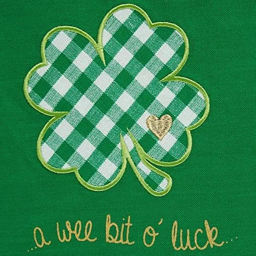 DII Celebrate St. Patrick's Day Kitchen Collection Apron Lucky Clover | Adjustable Cotton Apron for Irish Festivities thumbnail 3