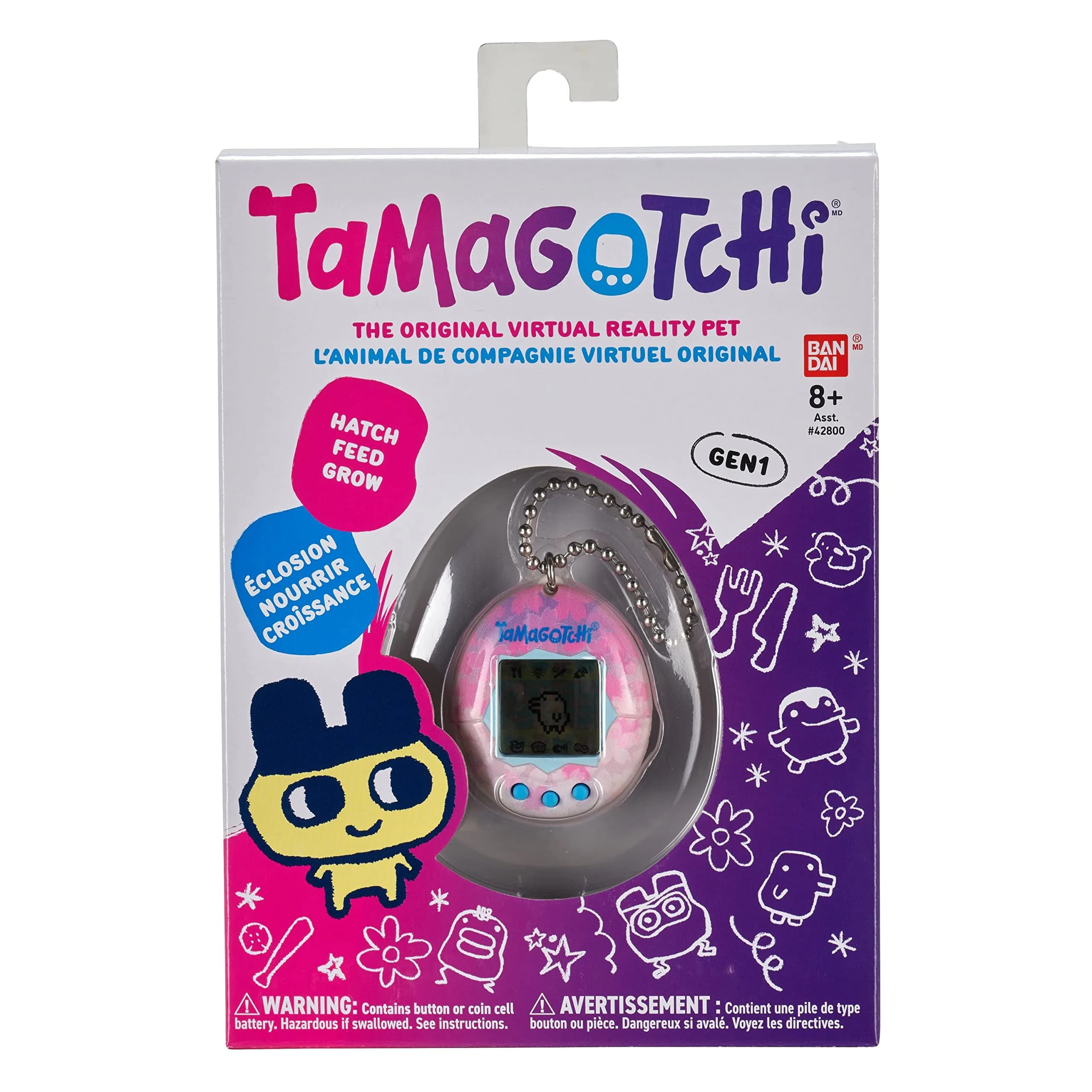Tamagotchi Original Sakura Electronic Pet | Retro Flower Design - view 6