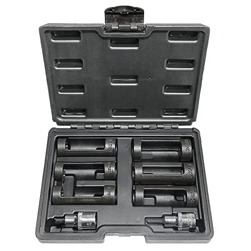 DPTOOL 8pc Strut Nut Socket 16mm 18mm 19mm 21mm 22mm 24mm | 12 Point 1/2" Drive for Suspension Removal thumbnail 1