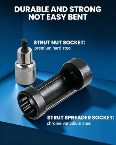 DPTOOL 8pc Strut Nut Socket 16mm 18mm 19mm 21mm 22mm 24mm | 12 Point 1/2" Drive for Suspension Removal thumbnail 7