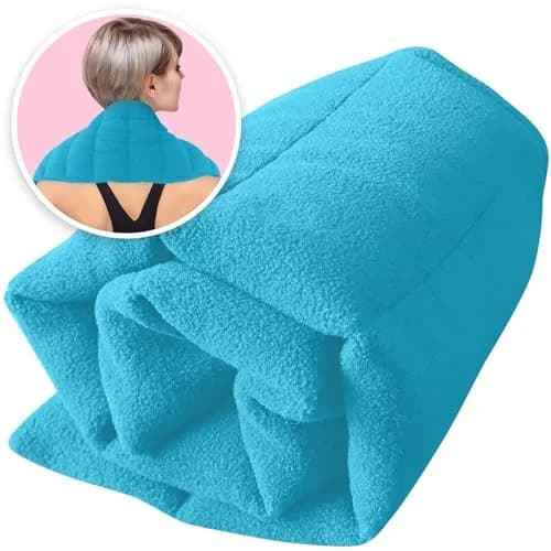 ComfortCloud Microwavable Heating Pad 7x22" Teal | Moist Heat for Back Pain Relief thumbnail 4