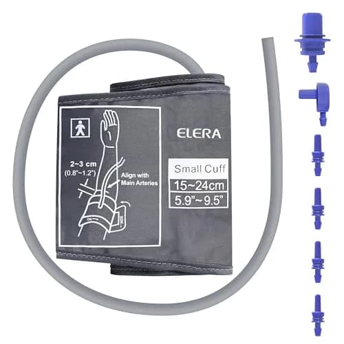 ELERA Pediatric Blood Pressure Cuff for Kids & Women - Small Child Replacement BP Cuff 15cm (5.9") | Compatible with Most Automatic Monitors — Small