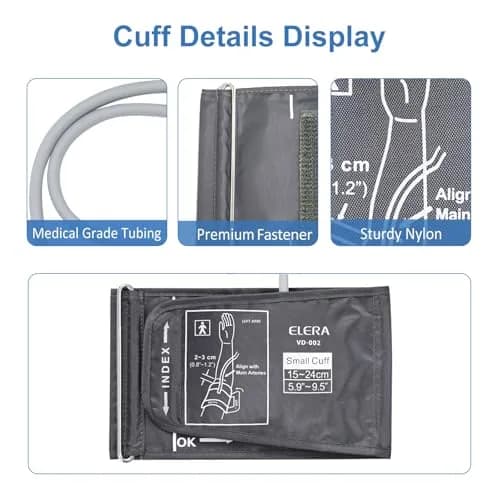 ELERA Pediatric Blood Pressure Cuff for Kids & Women - Small Child Replacement BP Cuff 15cm (5.9") | Compatible with Most Automatic Monitors thumbnail 6
