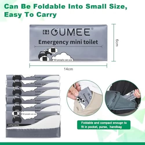 OUMEE Disposable Urine Bags 8/12/20/28 Pack | 700ml Unisex Emergency Portable Hygiene thumbnail 6