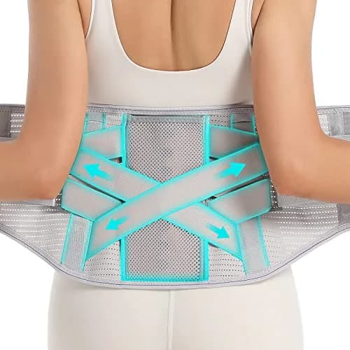 EGJoey Back Brace for Lower Back Pain | Lumbar Support Belt for Men/Women with Adjustable Fit thumbnail 1