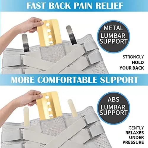 EGJoey Back Brace for Lower Back Pain | Lumbar Support Belt for Men/Women with Adjustable Fit thumbnail 4