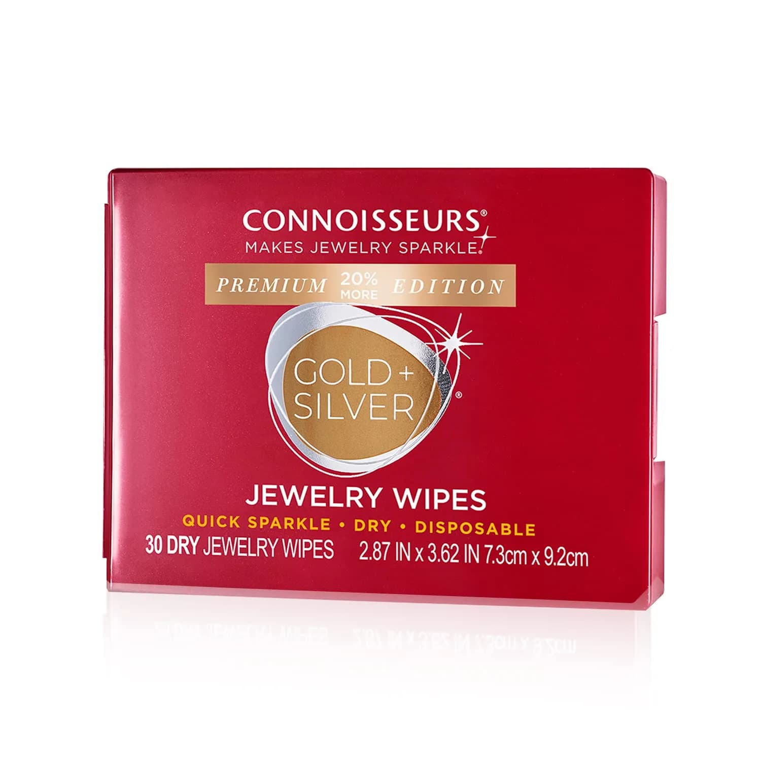 CONNOISSEURS Jewelry Wipes - 30 Pack | Fast Jewelry Cleaning & Tarnish Protection — Jewelry Wipes