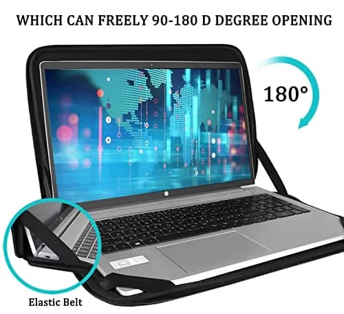 BOOEUDI Laptop Sleeve 15.6 inch Shockproof Protective Cover | Slim, Stylish & Durable thumbnail 2