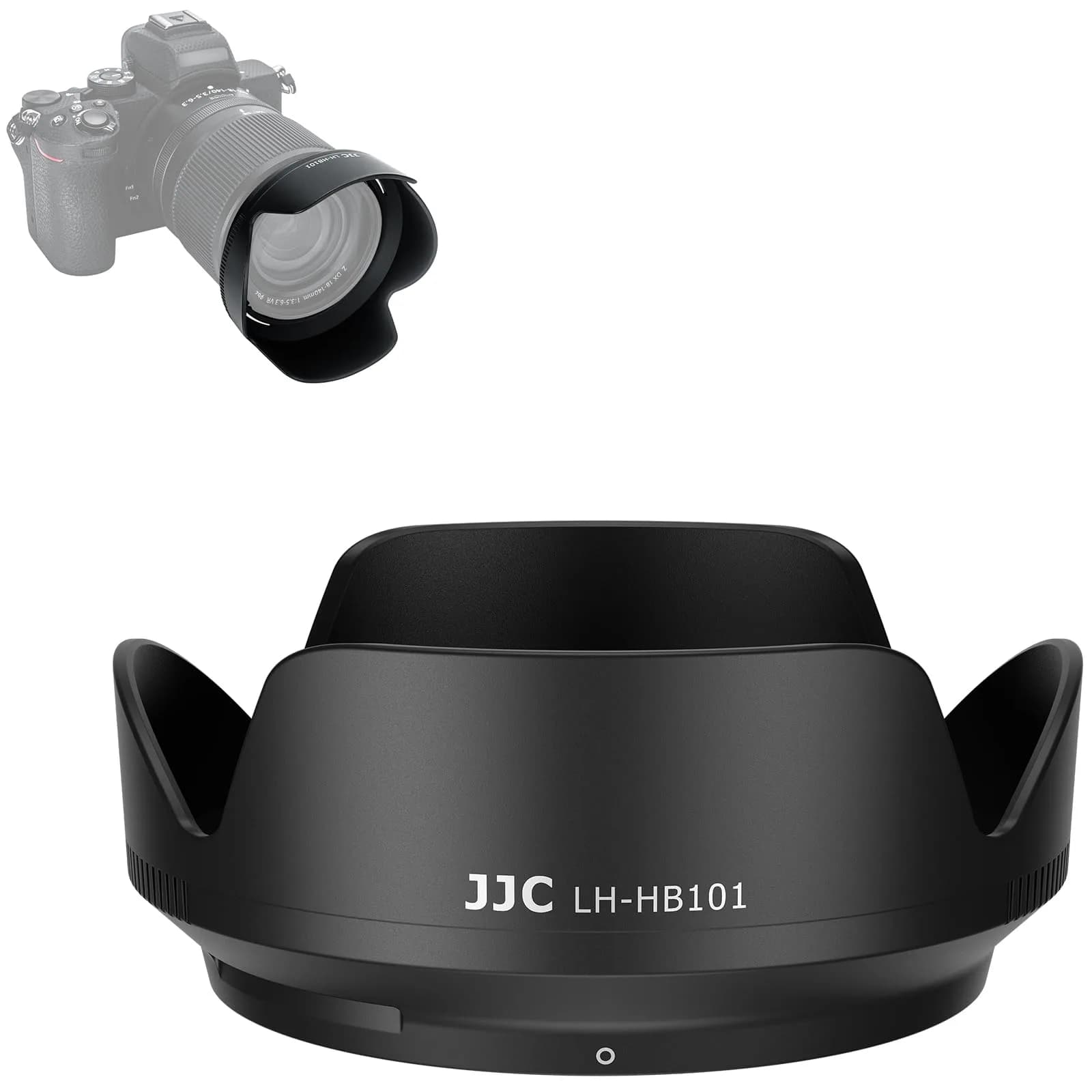 JJC HB-102 Lens Hood for Nikon Z 24-120mm f4 S & 28-400mm f4-8 VR Lenses | Reversible Bayonet Mount Shade — Replace HB-101