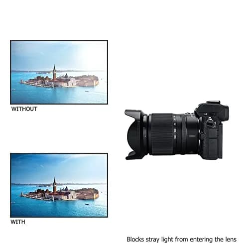 JJC Lens Hood for Nikon NIKKOR Z DX 18-140mm f/3.5-6.3 VR Lens | Reversible Bayonet Mount Shade Replace HB-101 thumbnail 7