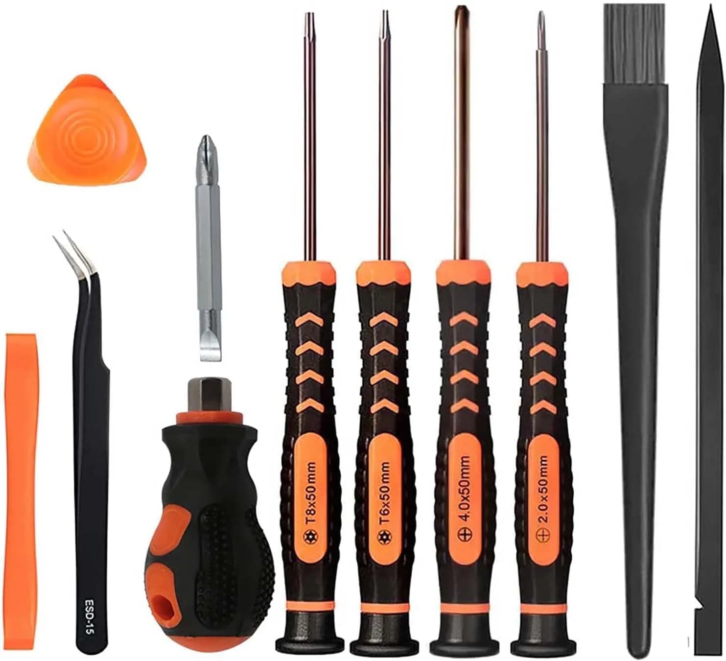 UYXiNONE Screwdriver Set for PS5 PS4 PS3 | Durable S2 Steel, Magnetic, Wide Application — Black