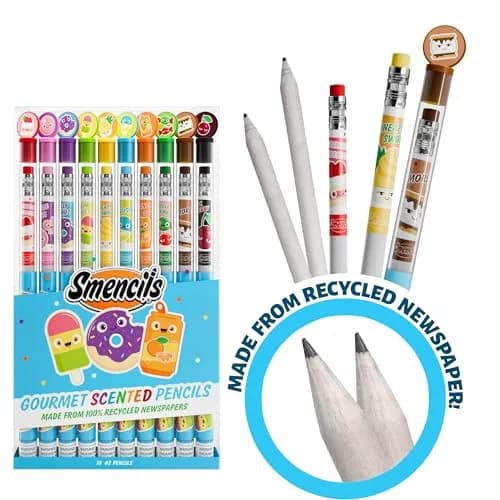 Scentco Graphite Smencils (2 Pack) HB #2 Scented Pencils, 20 Count | Recycled Newspaper & Long-Lasting Scents thumbnail 3