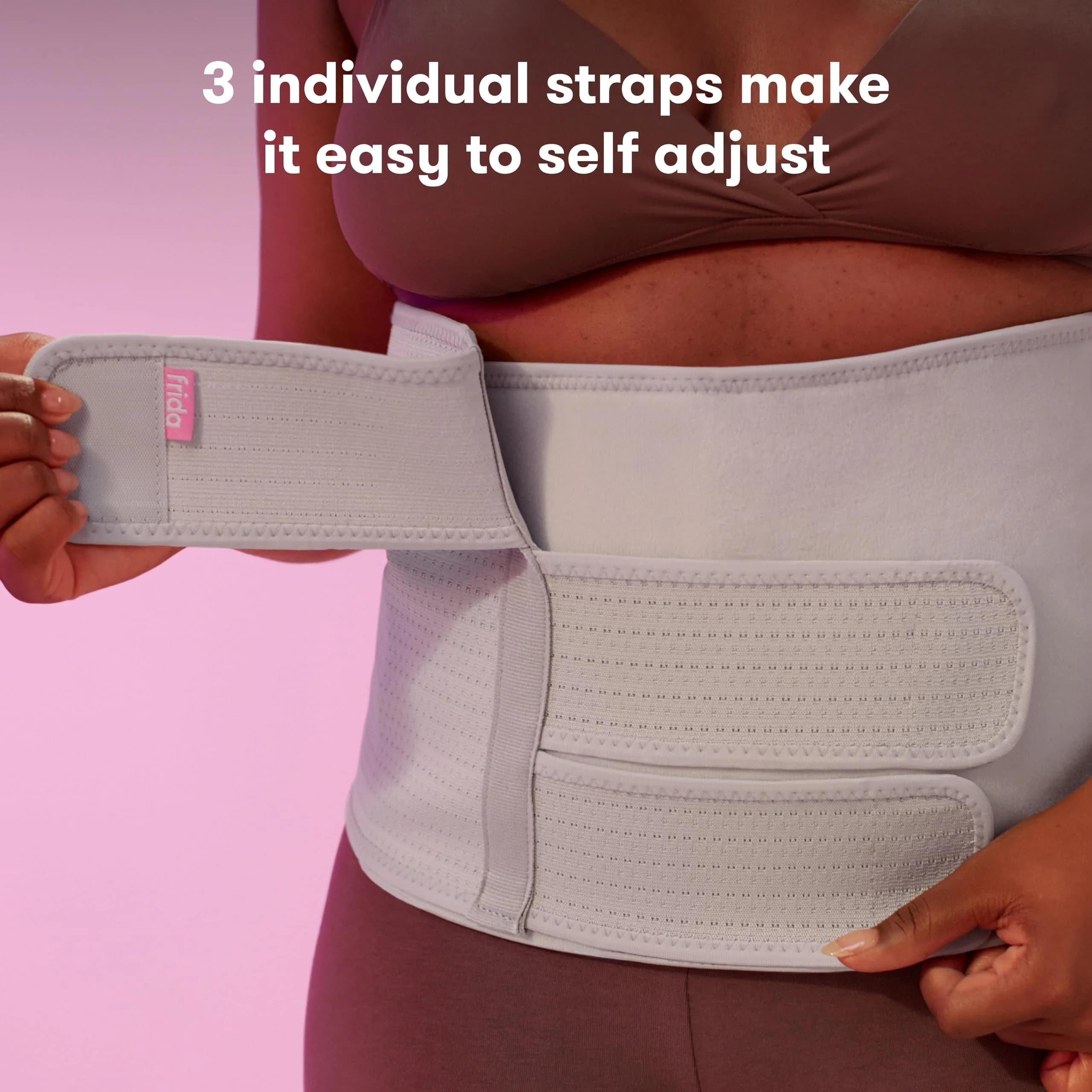 Frida Mom Belly Binder Postpartum Recovery Support 9" High | Adjustable Compression Wrap for Natural & C-Section Birth - view 4