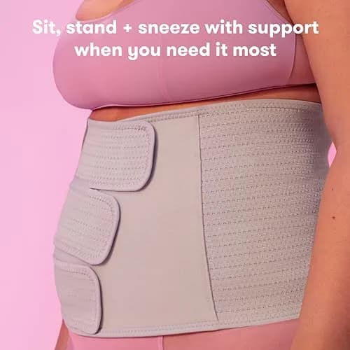 Frida Mom Belly Binder Postpartum Recovery Support 9" High | Adjustable Compression Wrap for Natural & C-Section Birth thumbnail 6