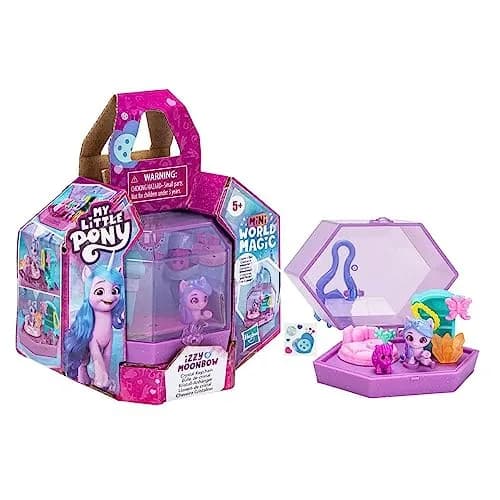 My Little Pony Mini World Magic Crystal Keychain Izzy Moonbow Toy - Portable Mini Playset, Pony, and Accessories for Kids Ages 5+ thumbnail 1