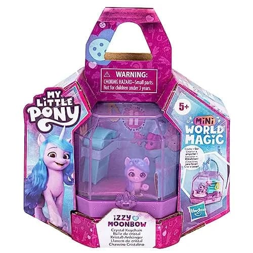 My Little Pony Mini World Magic Crystal Keychain Izzy Moonbow Toy - Portable Mini Playset, Pony, and Accessories for Kids Ages 5+ thumbnail 2