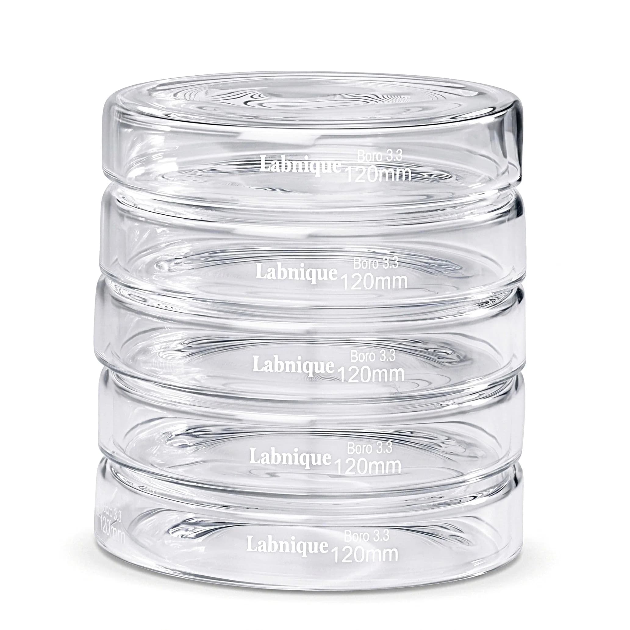 Microyn Borosilicate Glass Petri Dish with Lid, 120 mm | Reusable, Autoclavable Labware for Research & Education