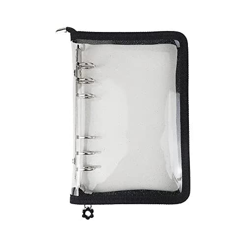Mogoostry A6 Binder Cover Refillable 6 Ring | Clear PVC Zipper Folder for Personal Organizer thumbnail 1
